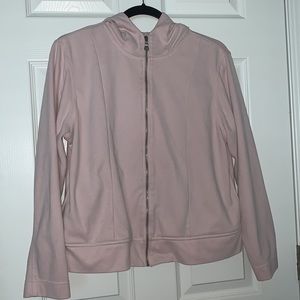 cute light pink zip up